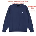 Sweatshirt crew neck royal blue sky blue label
