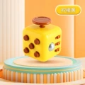 Solid yellow rubik's cube