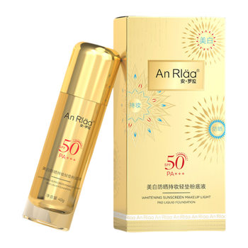 Anluola Whitening Sunscreen Foundation Long-Lasting Makeup Light Cushion Foundation Spf50+ Concealer Long-Lasting Moisturizing Oil Control Primer