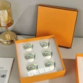 Royal war horse-blue-six small teacups-gift box