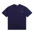 Navy blue-white label