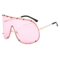 C4-gold frame pink flakes