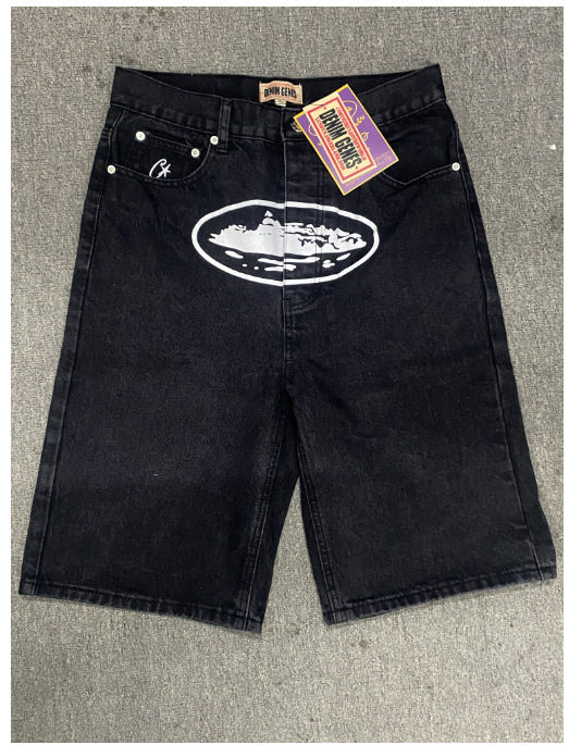 American trendy Alcatraz casual suit high street men and women couple trend denim jacket coat jeans