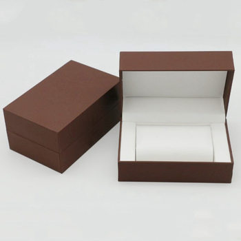 Flip Cover Set Watch Box High-End Steel Watch Watch Box Gift Box Set Necklace Bracelet Watch Three-Piece Watch Box