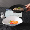 Ceramic Salad Bowl, Ribbed Salad Bowl, Hotel Ins-Style, Irregular-Shaped French Dessert, Specialty Restaurant, Cloud-Shaped Tableware, Deep Plate