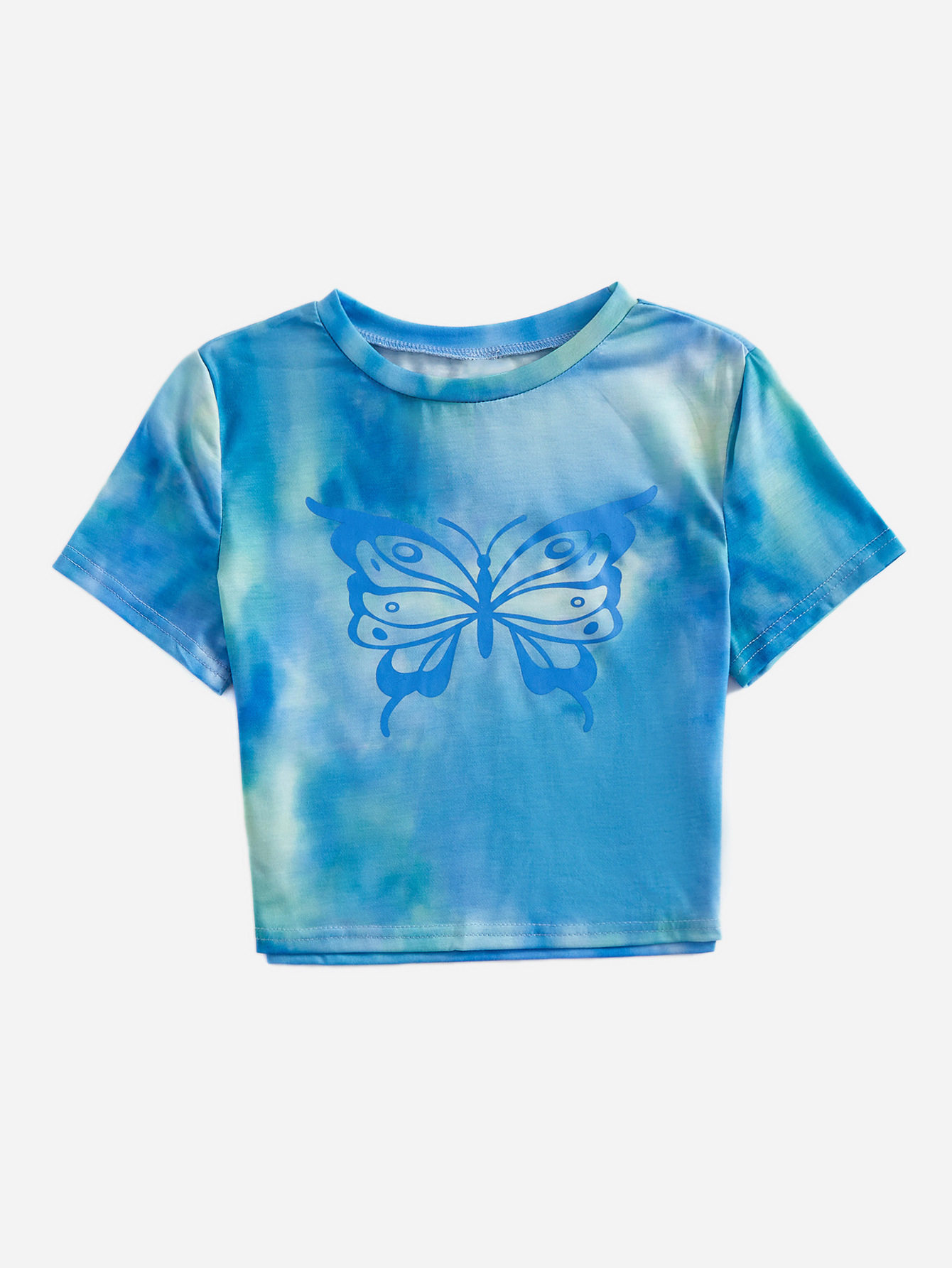 Tie Dye Short Sleeve T Shirt Casual Trendy Sexy Womens Fashion for Everyday Wear Wholesale Available