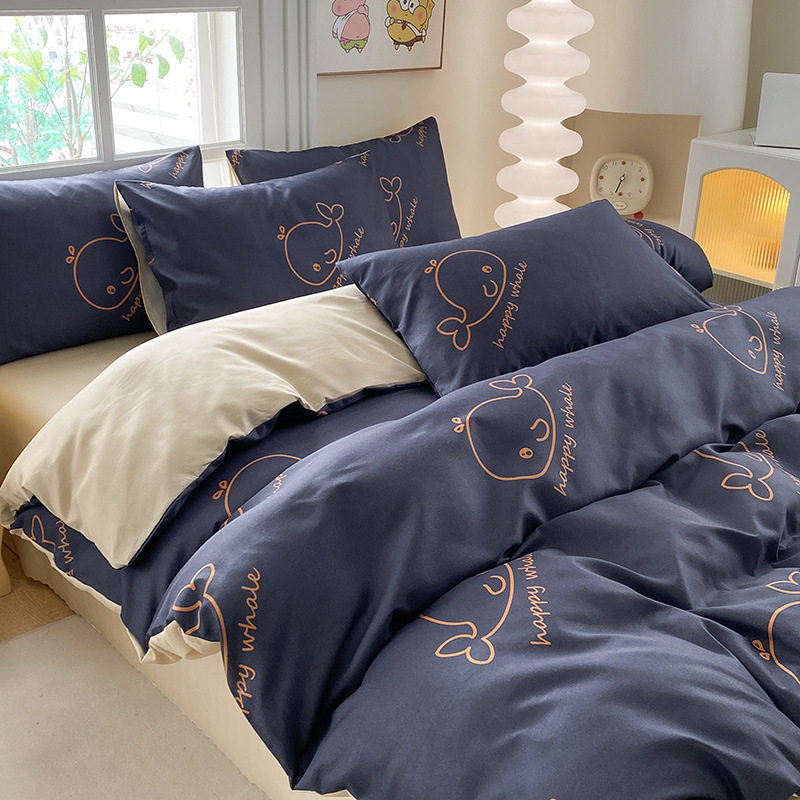 Clearance Sale Special Price Bedding Set for Student Dormitory, Three-Piece Duvet Cover Set, Four-Piece Skin-Friendly Set