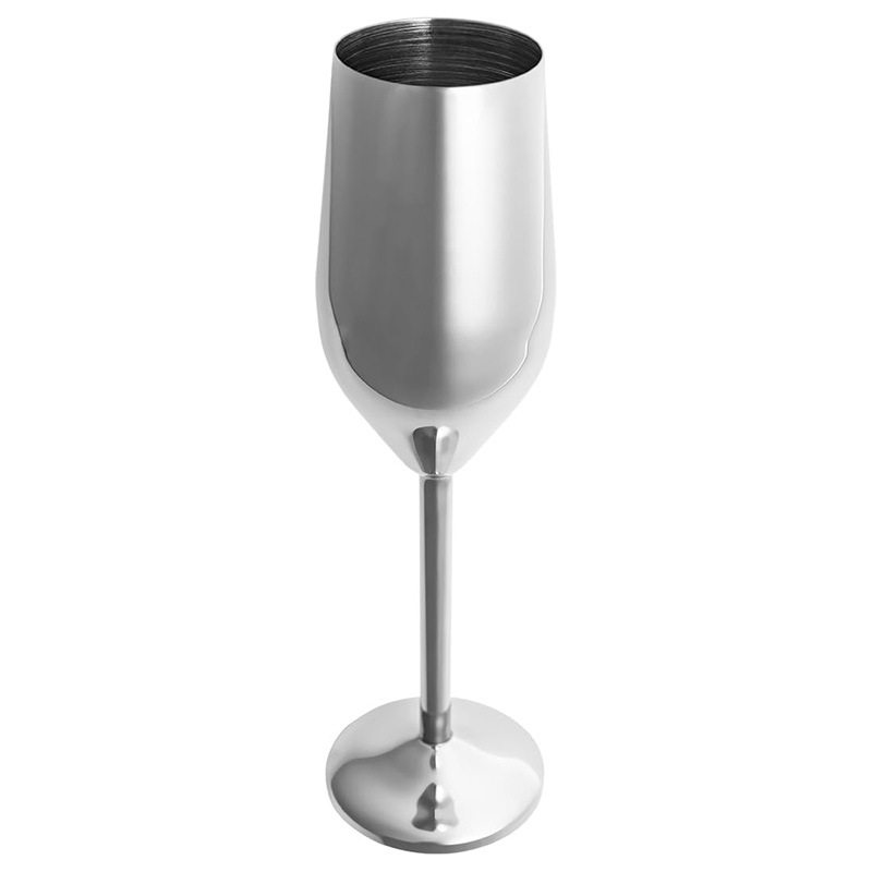 304 Stainless Steel Red Wine Glass 180ml Tall Wine Glass Creative Thickened Bar Mojito Cocktail Cup