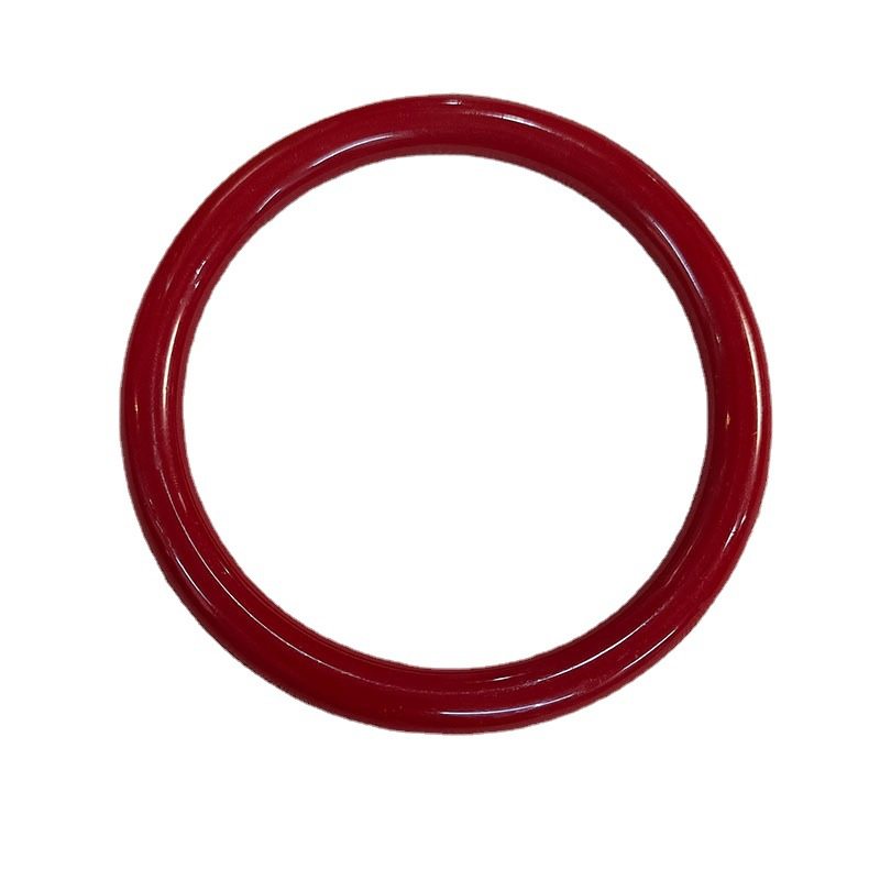 8mm round imitation cinnabar bracelet thin strip narrow Women's resin cow blood red bracelet live supply manufacturers wholesale