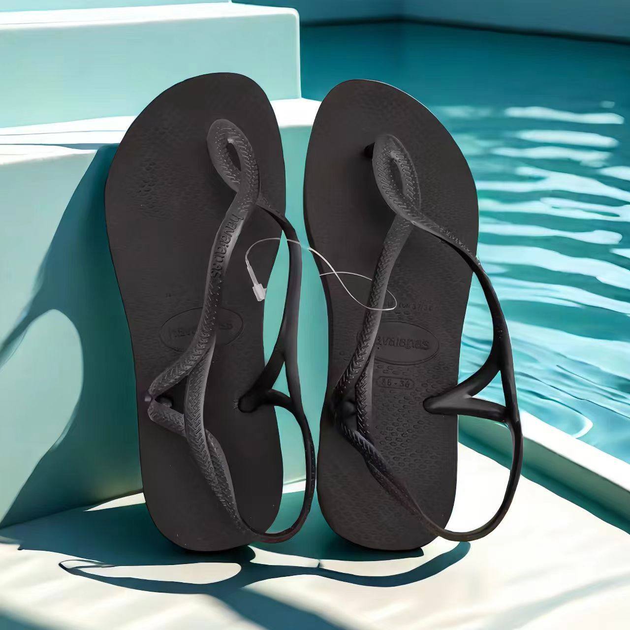 in stock Wholesale Cross Border Hot Flip Flops Women Summer Outfit Women Clip Sandals Havana Brazil Beach Slippers