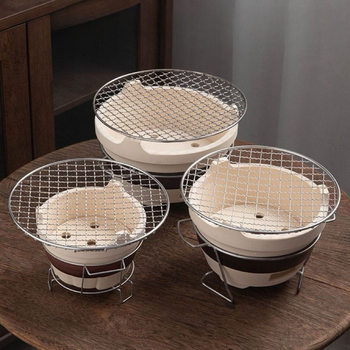 Encircling Furnace for Tea Burning Clay Carbon Furnace Barbecue Furnace Household Indoor Outdoor Side Furnace Barbecue Old-fashioned Encircling Furnace Charcoal Furnace