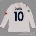 2006 england home long sleeve number 10 star plus armband
