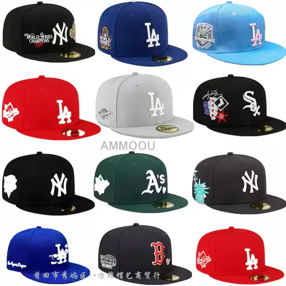 European and American Foreign Trade Trendy Street Style Flat-Brimmed Hats, Large Head Circumference Closed Hats, Reversible Baseball Caps, Classic Four-Season Models, Wholesale