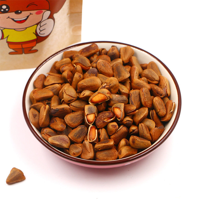 Changbai Mountain Hand-Peeled Red Pine Nuts Original Roasted Changbai Pine Brand Selected 850 Large Particles 200g Bag