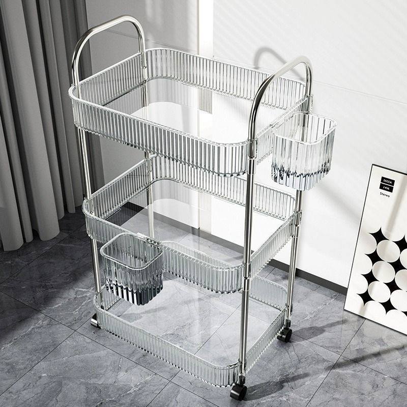 High-value acrylic trolley bathroom toilet rack multi-functional kitchen snacks multi-layer storage rack
