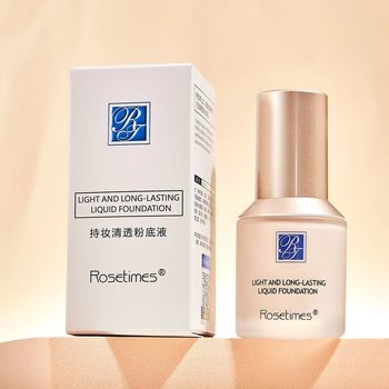 Authentic Blue Shield Liquid Foundation Rosetimes Moisturizing, Waterproof, Sweat-Proof, Non-Cakey, Long-Lasting Bb Cream for Creamy Skin