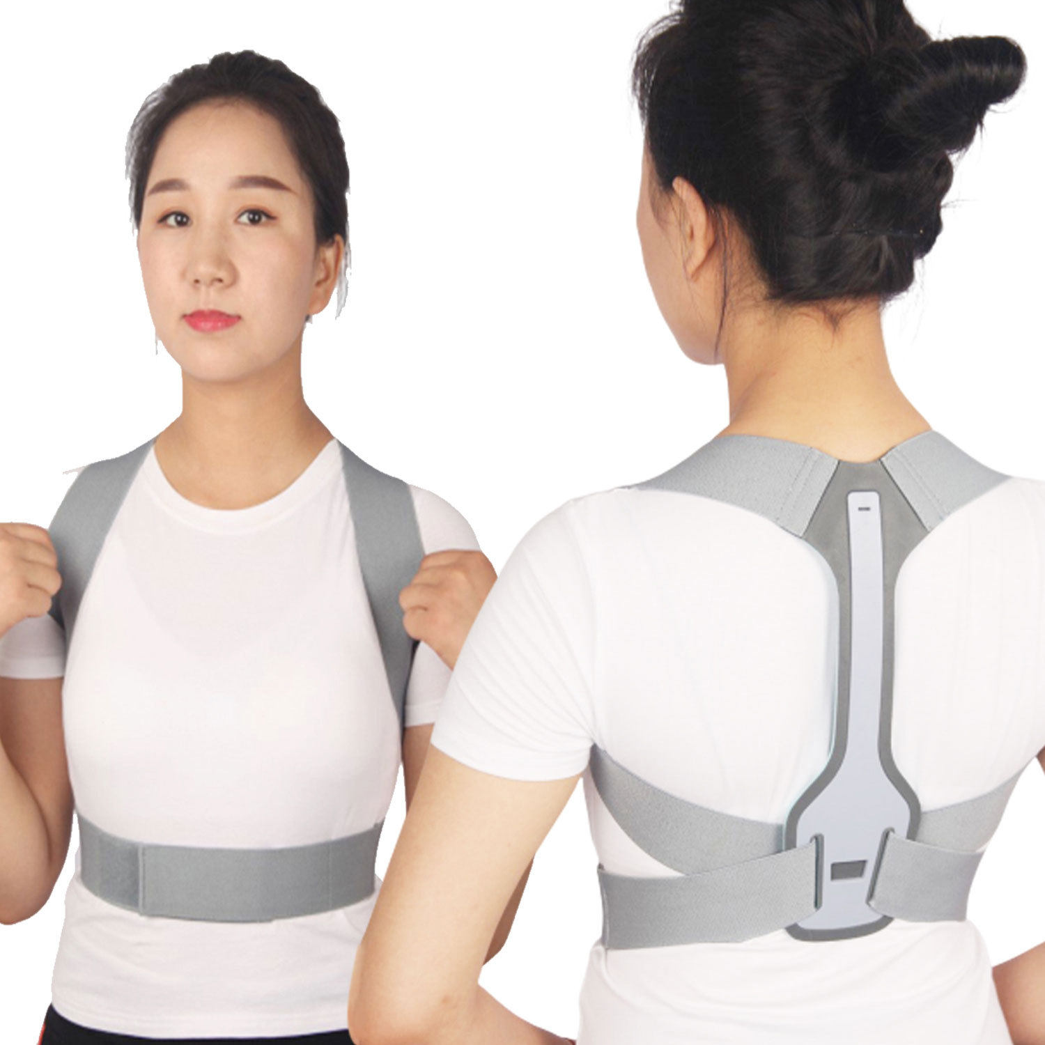 Men's and Women's Back Hunchback Corrector Keel Support Beautiful Back Straight Back Improvement Scoliosis Back Stretching Student Posture Correction Belt