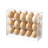 Automatic Flip-Top Egg Carton Storage Box Refrigerator Side Door Storage Rack Kitchen Household Egg Tray Storage Duck Egg Rack
