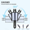 Metal four-in-one car charger super fast charging telescopic line car cigarette lighter mouth car charger PD30w bending