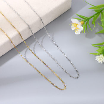 Stainless steel jewelry necklace o-chain bold long matching chain fashion Joker new clavicle chain 45 5 extended chain