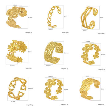 Amazon Cross-Border Best-Selling European and American Simple Wave Wide Cross-Border Stainless Steel Personalized Niche Design High-End Bracelet