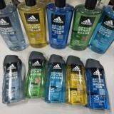 Мужской гель для душа Adidas "три в одном", для ванны, шампунь, для длительного очищения, спортивный с несколькими эффектами, 250 мл/600 м