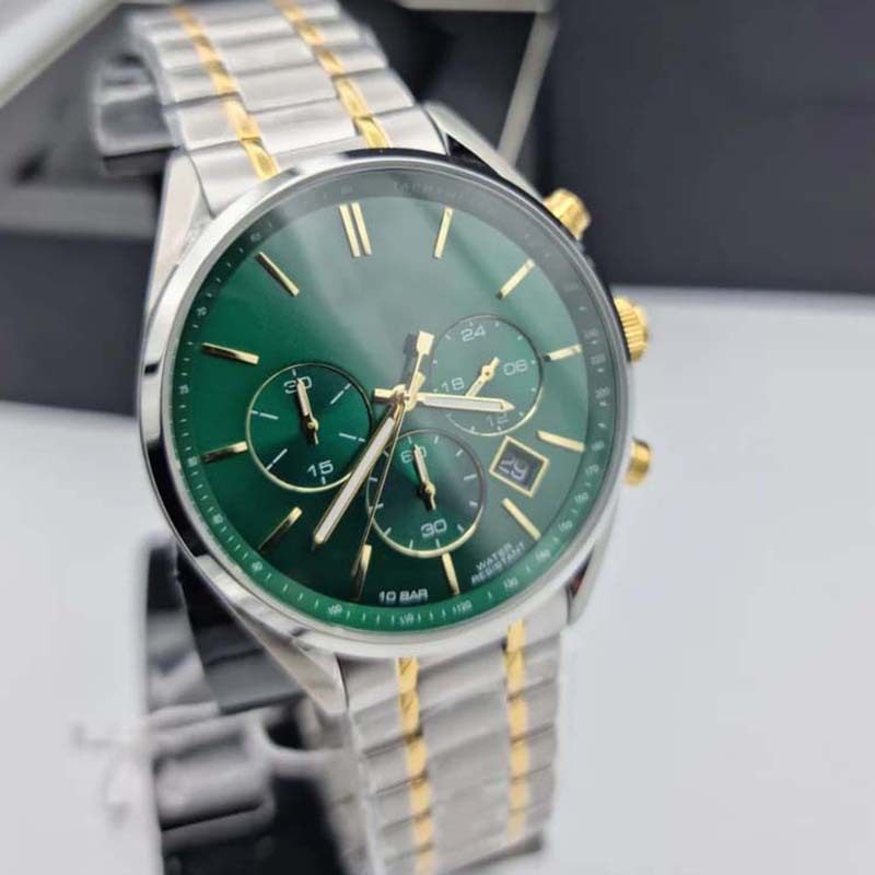 In-Stock Boss Watch with Large Dial, Quartz Watch with Gold Steel Band, Fashionable Business Men's Watch 1513878