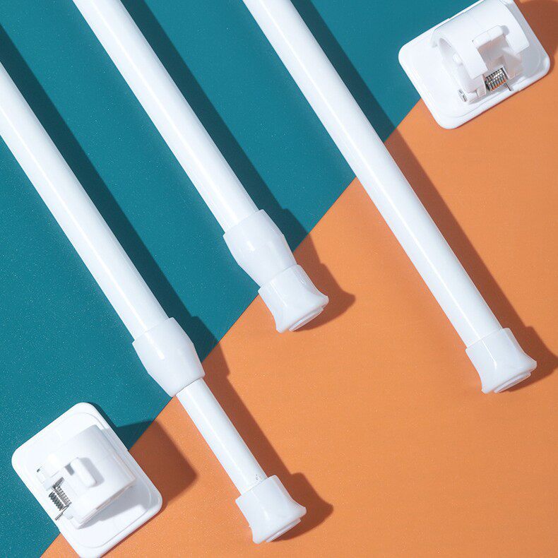 No-Drill Curtain Rod for Home Use, Multifunctional DIY Bedroom Wardrobe Shoe Cabinet Tiered Rod, Bathroom Towel Hanging Rod