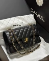 Cf sheep pattern black gold buckle