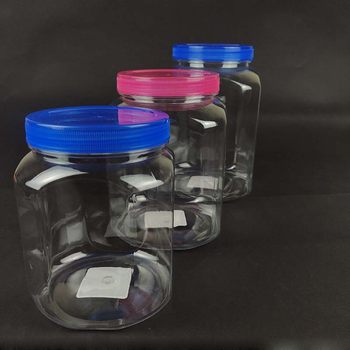 Transparent Grain Multifunctional Storage Jar Food Grade Wide Mouth Drop Resistant Plastic Jar Candy Snack Storage Jar