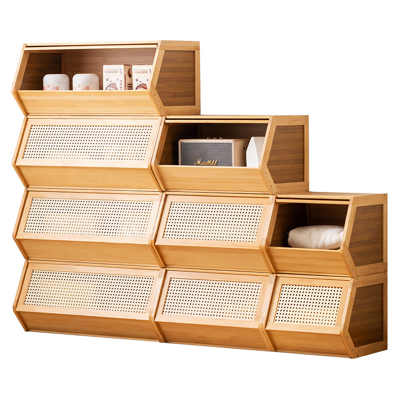 书柜置物架客厅带柜门储物柜一体格子柜展示柜落地多层组合柜书架