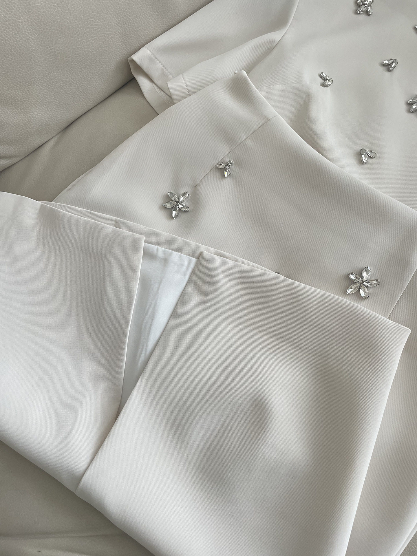 Chân váy xếp ly nữ xòe phong cách Chanel, chất liệu polyester cao cấp chi tiết 14
