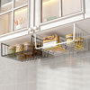 Under-Hanging Basket Storage Rack Punch-Free Cabinet Rack Dormitory Storage Wall-Hanging seasonings Rack Under-Table Iron Kitchen Storage