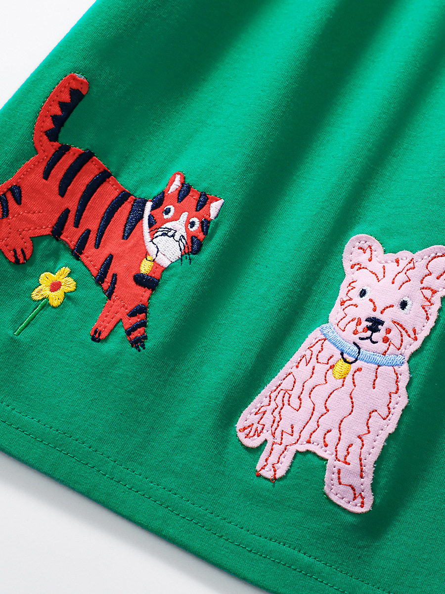 Factory Direct Supply New Girls' Dress, Summer Kids' Dress, Cartoon Kids' Dress