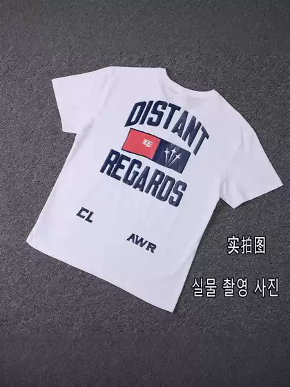 Nocta Co-Branded Unisex Foreign Trade Cross-Border Pure Cotton Round-Neck Top with Letter Print Breathable Sports Short-Sleeved T-Shirt