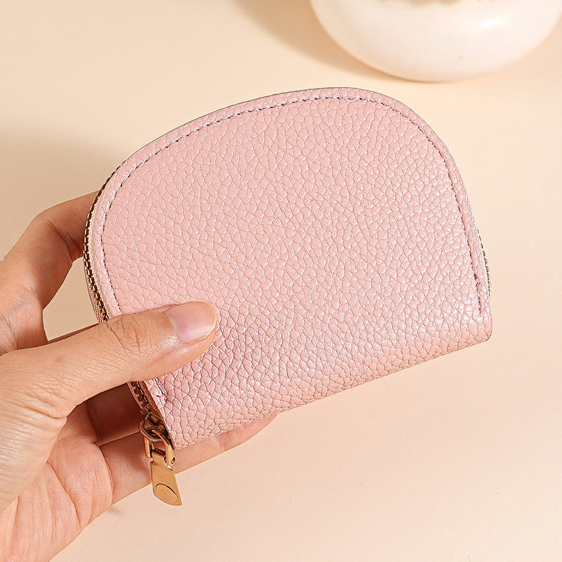 Cross-border Refreshing Shell Semi-round Organ Card Bag Multi-card Card Protective Cover Credit Card Storage Bag