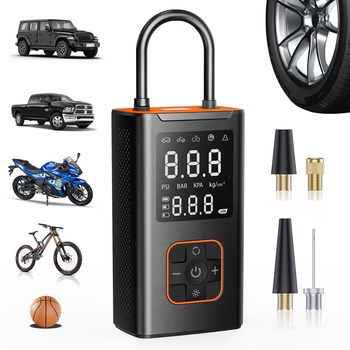 Car Air Pump 19 Cylinder 4000Mah Car Tire Air Pump Digital Display Portable Car Tire Air Pump
