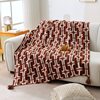 New Bohemian Style Knitted Blanket Four Seasons Nap Air Conditioning Blanket Car Homestay Sofa Decorative Blanket
