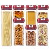 Grain storage kitchen food sealed plastic seven-piece set transparent storage storage tank grain moisture-proof sealed box