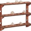 Three-Layer Wooden Dice Rack Display Rack Brown Storage Shelf Can Hold 21 Dice Tabletop Game Collection Rack