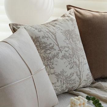 French Medieval Coffee Color Sofa Pillow, Retro Pillow Case, Living Room Sofa Bed Pillow, Bay Window Pillow, Waist Pillow