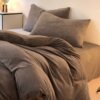 High-End Carved Milk Velvet Four-Piece Autumn and Winter Coral Velvet Quilt Cover Simple Pure Color Bed Bed Sheets Bedding Three-Piece Set