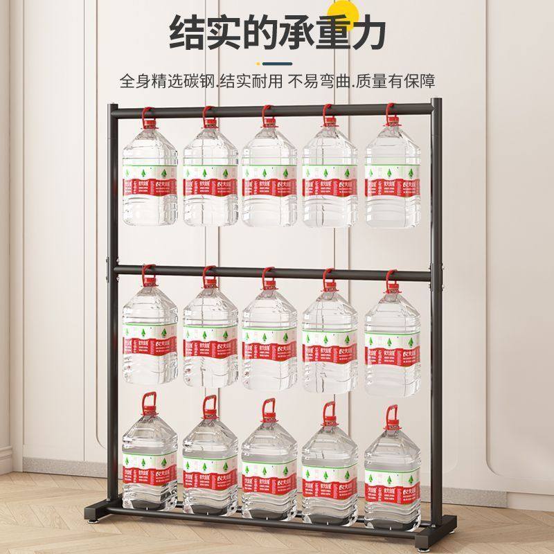 Floor-Standing Vertical Double-Layer Clothes Drying Rack for Rental House Bedroom Folding Balcony Dormitory Simple Clothes Drying Rack Hanging Clothes Rack