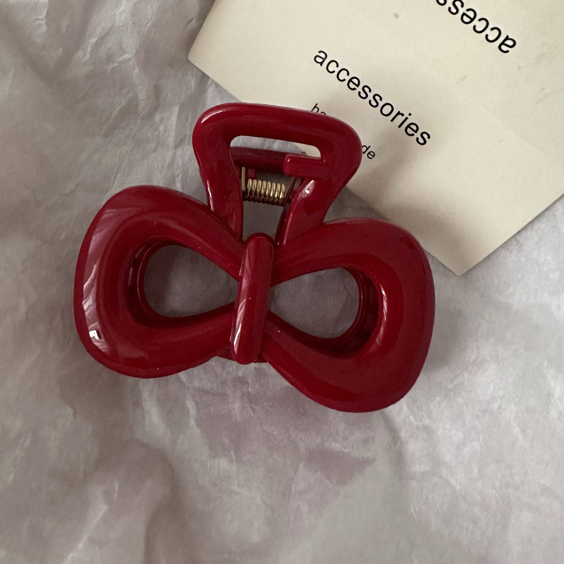 爆款小众高颜值波点鸡蛋花抓夹简约气质后脑勺半扎发夹子发抓发饰