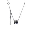 Black Ceramic Small Man Waist Necklace High-grade Long Accessories Titanium Steel Spring Pendant Women's Clavicle Chain