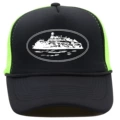 Black + fluorescent green