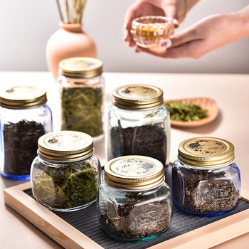 Scybe Xibimog Glass Sealed Jar with Lid Tea Jar Dried Fruit Jar Thickened Storage Jar Bird's Nest Bottle Wholesale