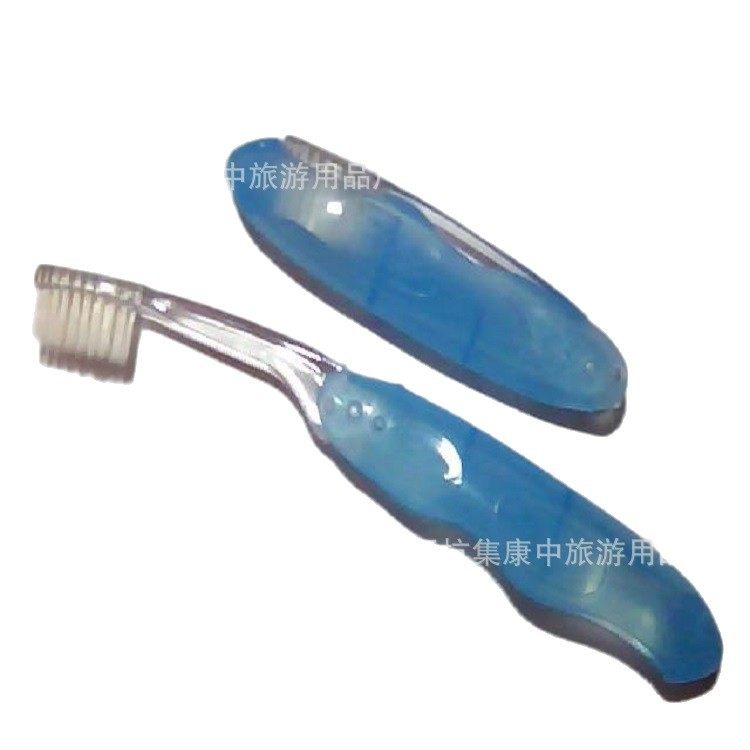 Travel Sleeve Folding Toothbrush Portable Daily Aviation Toothbrush Fine Sharpened Bristles Factory Direct Sale