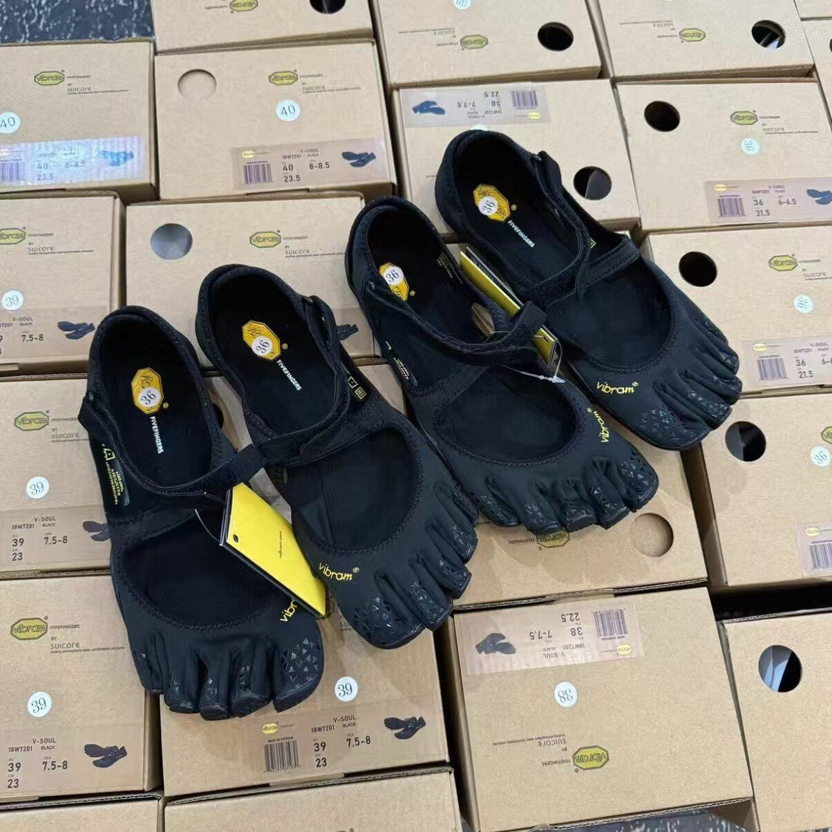 รองเท้าโยคะ V-Soul Fivefingers นำเข้าจากต่างประเทศ รองเท้าห้านิ้วสำหรับพิลาทิส กีฬา ฟิตเนส และเต้นรำ สำหรับผู้หญิง