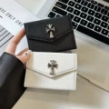 Crow litchi pattern silver label-white